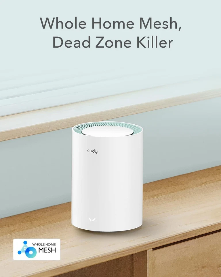 AC1200 Gigabit Whole Mesh WiFi System, Dualband, WLAN-Verstärker, Antennen mi... - Bild 3 von 4