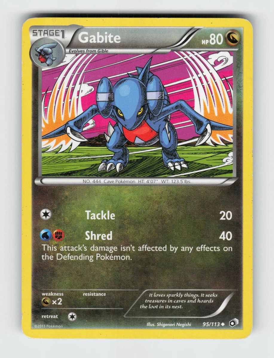 gabite pokemon card Gabite 48/123 Prerelease Pokemon Card DJS Pokemon Cards