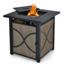 25'' Gas Fire Pit Table 40,000 BTU Propane Fire Pit Table W/ CSA Certification
