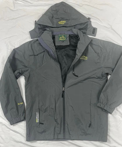 Chaqueta cortavientos gris WEI-TEX impermeable deportes al aire libre talla grande - Imagen 1 de 15