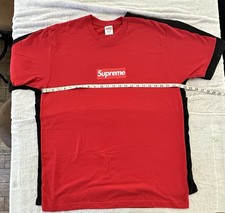 Supreme 20th Anniversary Box Logo Black T-Shirt Red, X-Large, 2014 Deadstock