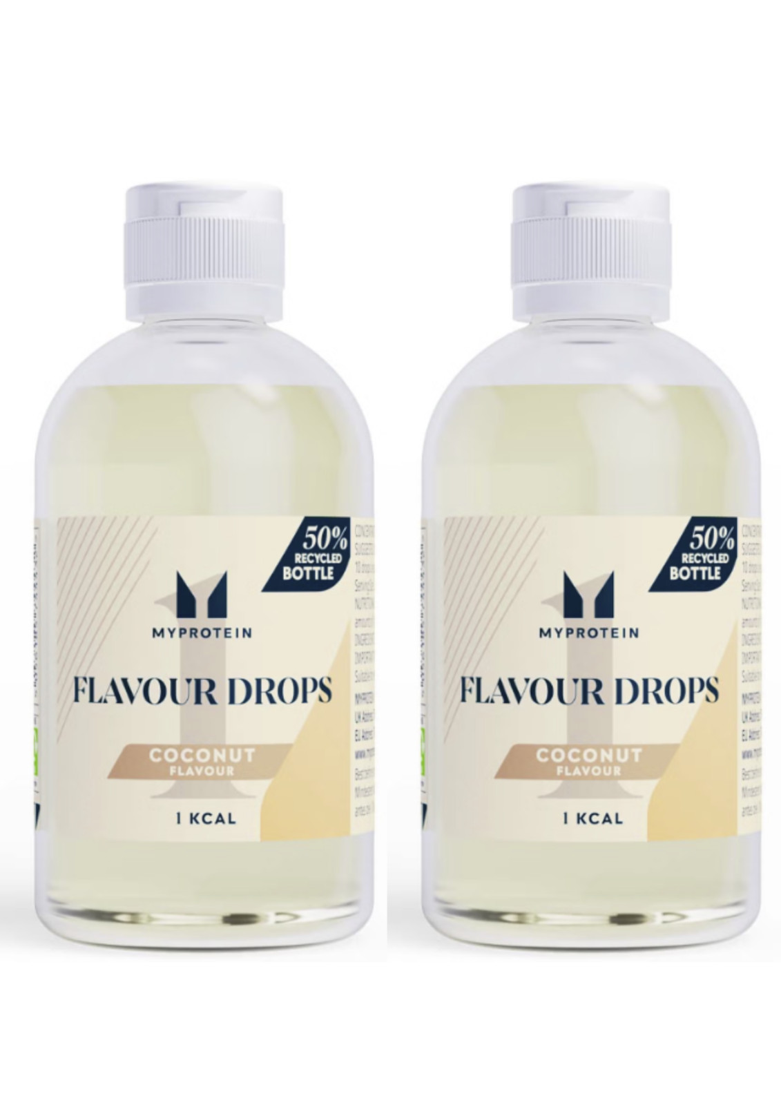 2 x MYPROTEIN Flavdrops - Zero Calorie Zero Sugar Flavour Drops COCONUT 50ml