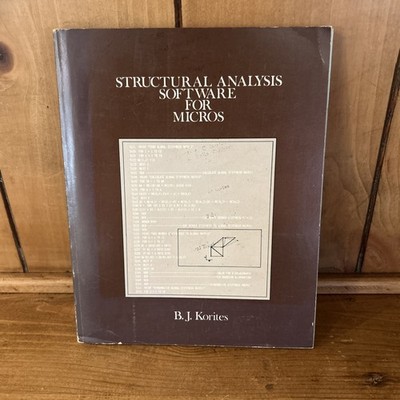 Vintage 1982 Structural Analysis Software for Micros by B.J. Korites READ