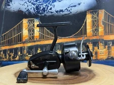 Vintage Garcia Mitchell 301 Spinning Fishing Reel w/Unusual “Upside Down” Label