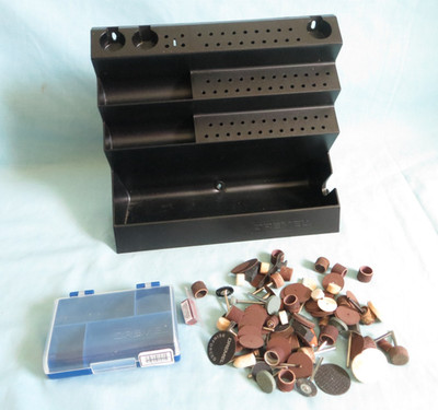 Dremel Accessories & Storage Lot -Sanding, Brushes, Polishing, Drilling, Cutting