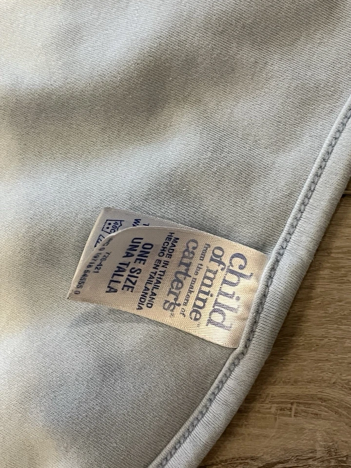 Manta bebé Carters Child Of Mine azul granja vaca tractor rana perro 30x26 de colección Foto 4 de 4