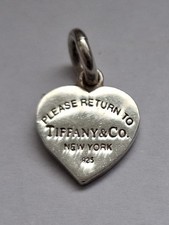 Herzanhänger - Please Return to Tiffany & Co New York - 925 Silber -