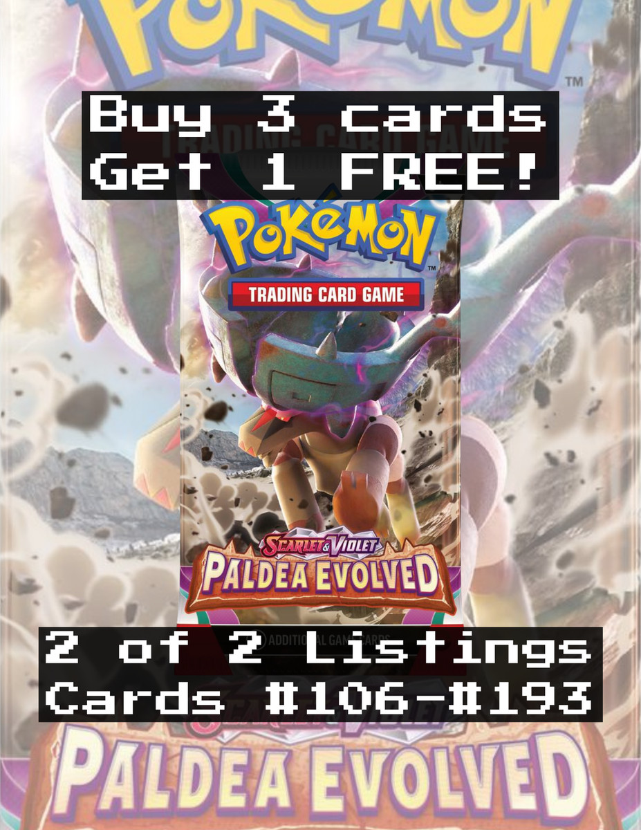 Paldea Evolved (#106-#193) | CHOOSE YOUR CARD | Pokemon TCG