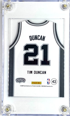 2009-10 Panini Threads Team Threads Home Tim Duncan #43 HOF IN ULTRA PRO CASE