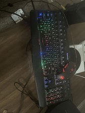 Redragon S101 Wireless Gaming Keyboard and Mouse Combo RGB LED Backlit and Red