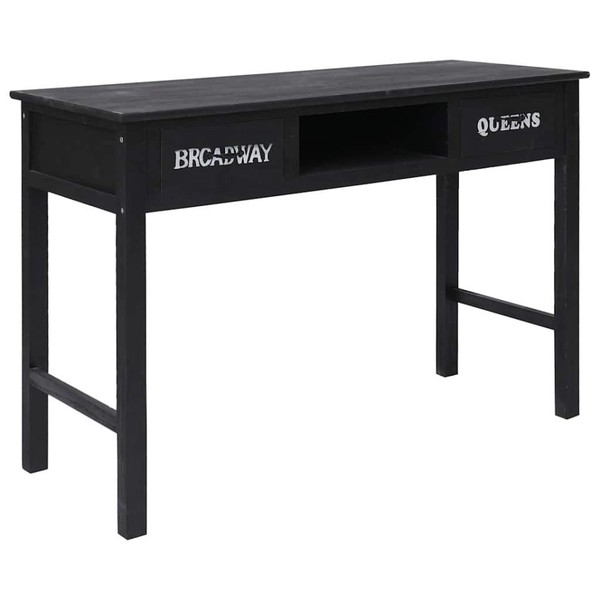 Konsolentisch Schwarz 110 X 45 X 76 Cm Holz-image