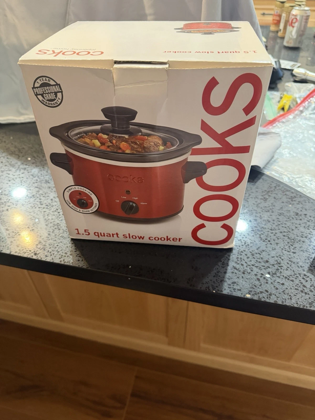 1.5 Quart Slow Cooker Crock Pot Warming Cooking Appliance