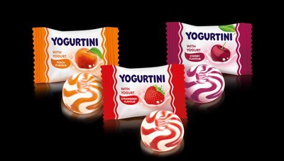 4823077627200 Roshen Cukierki Yogurtini karmelki owocowe 1kg ROSHEN