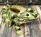 Brush McCoy Pottery Frog planter Vintage 6" x 4.5"