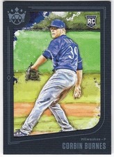 2019 Panini Diamond Kings CORBIN BURNES Insert FRAMED BLUE Parallel Card RC