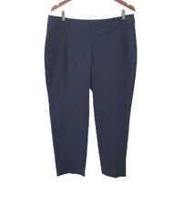 Talbots Sgnature Slimming Navy Blue Slacks Pants Womens Size 14P 14 Petite New