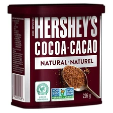 HERSHEY'S Natural Unsweetened Cocoa Powder Can, 226 g  (Pack of 1) 