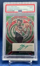 2022 Panini Spectra Aspiring Autographs Shaedon Sharpe Auto #35/50 Green HOT!