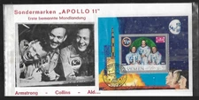 Denmark 1969 Philatelic Card with Apollo 11 Astronauts as shown - kha125