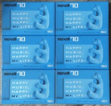 Lot Of 6 New Sealed Audio Cassette Tapes Maxell MY1-70, Normal Bias