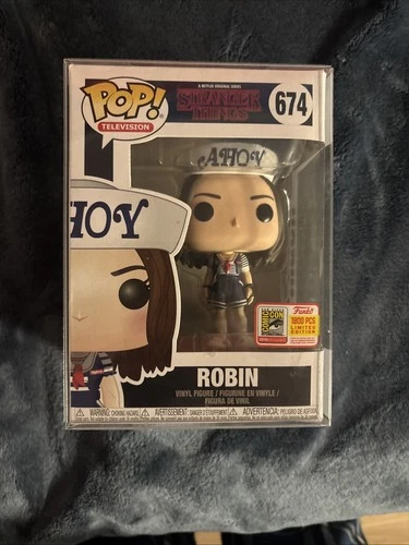 Funko Pop! Stranger Things Ahoy Robin #674 SDCC 2018 LE 1800