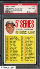 1967 Topps #361 Checklist 371-457 Bob Roberto Clemente HOF PSA 8 NM-MT