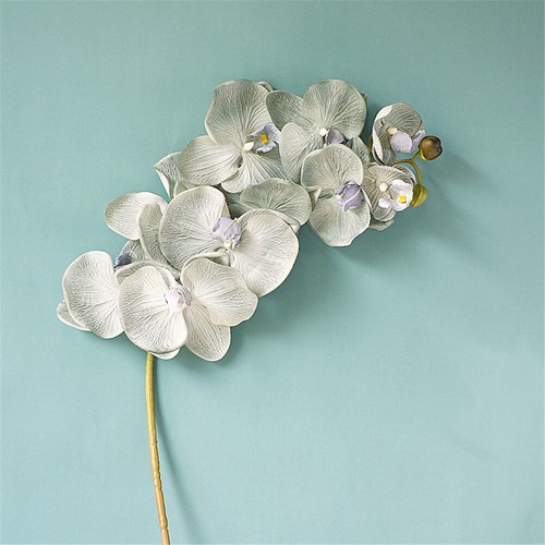 4 Bunch Latex Real Touch Artificial White Butterfly Orchids Flower For Home - Picture 37 of 68