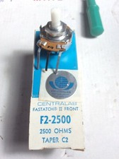 NOS CENTRALAB F2-2500 2500 ohms taper C2 POTENTIOMETER SWITCH Made in USA