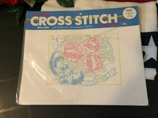 BUCILLA STAMPED CROSS STITCH SAMPLER ROSE BOUQUET EMBROIDERY 63543 NEW