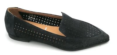 Felmini D001 Mocassin A Pointe en Daim Perforé Bleu Fond en Caoutchouc T - Photo 1/4