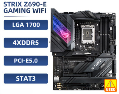 Asus ROG STRIX Z690-E GAMING WIFI Motherboard support i9-13/14th CPU