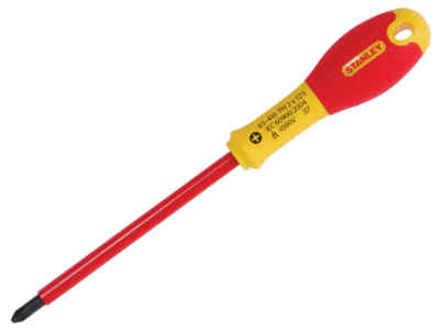 Stanley STA065416 FatMax VDE Insulated Screwdriver Phillips Tip PH2 x 125mm