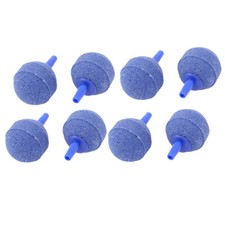 Aquarium Fish Tank Round Air Bubble Stones Diffusers Aerator 30mm Dia 8 Pcs