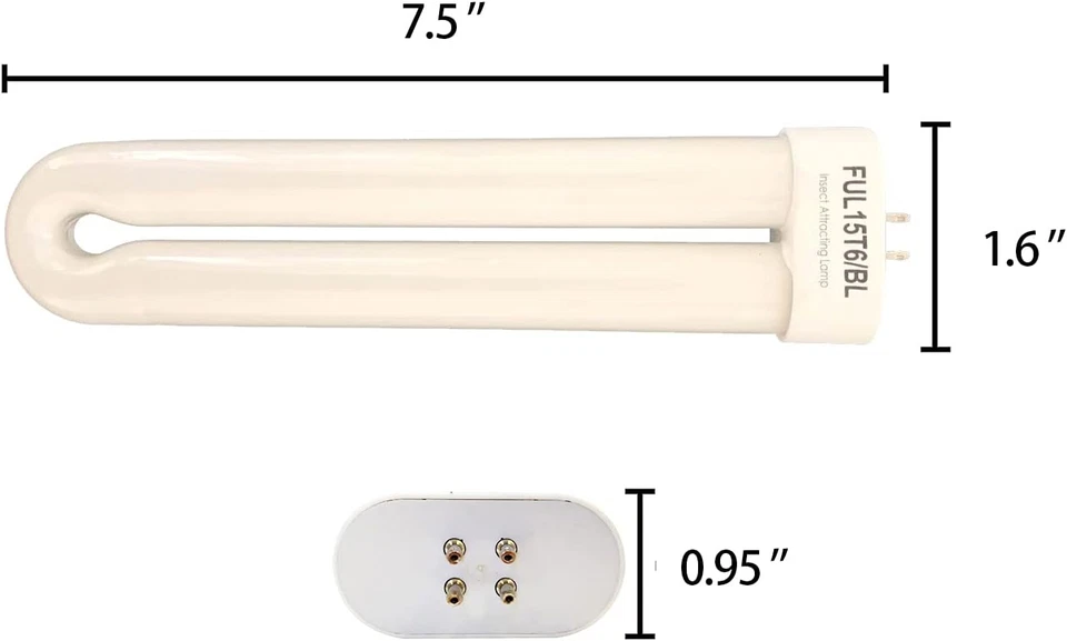FUL15W-BL (BF-35) Fluorescent Black Light Bulb Replacement for Flowtron Bk-15D,H - Image 2 of 4