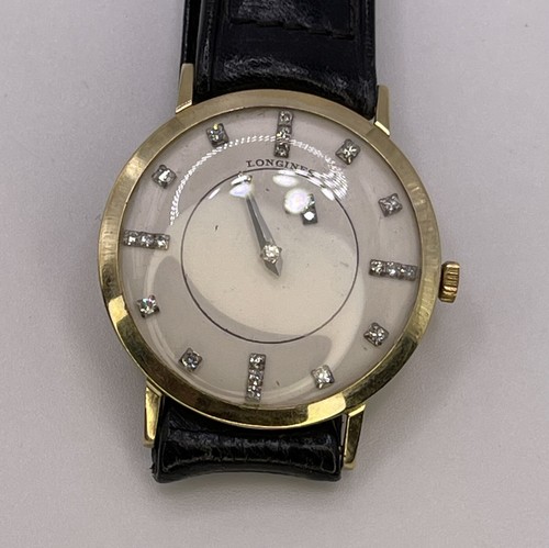 Vintage Mens Longines Mystery Dial 14k 