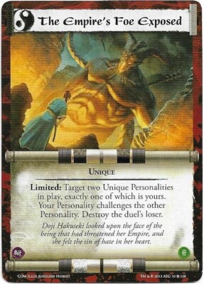L5R: *THE EMPIRE'S FOE EXPOSED*  Coils of Madness - Legend of the Five Rings CCG