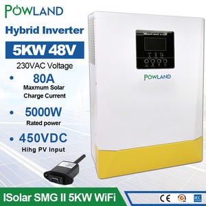Hybrid Solar inverter 5KW 48V 220V High PV Input 500Vdc 80A MPPT Solar