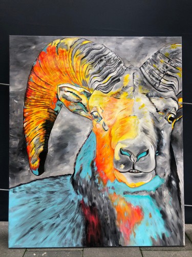 ARTIST ORIGINAL 100cm x 120cm Abstrakt Gemälde Modern XXL Bilder - Exklusive-ART - 第 2/9 張圖片