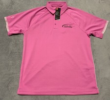 Under Armour UA Golf Rival Polo Shirt Mens L Pink Short Sleeve 1343102-659