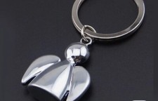 Wholesale 5 Pcs Angel Chrome Silver Keychain Keyring