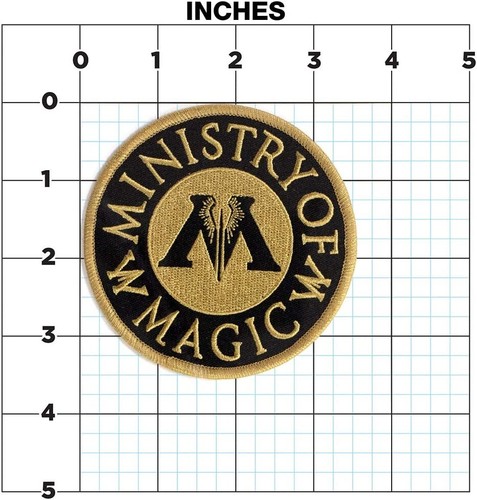Lot 3 Harry Potter Ministry Magic Muggle Deathly Hallow Iron On Embroider Patch - Picture 6 of 8