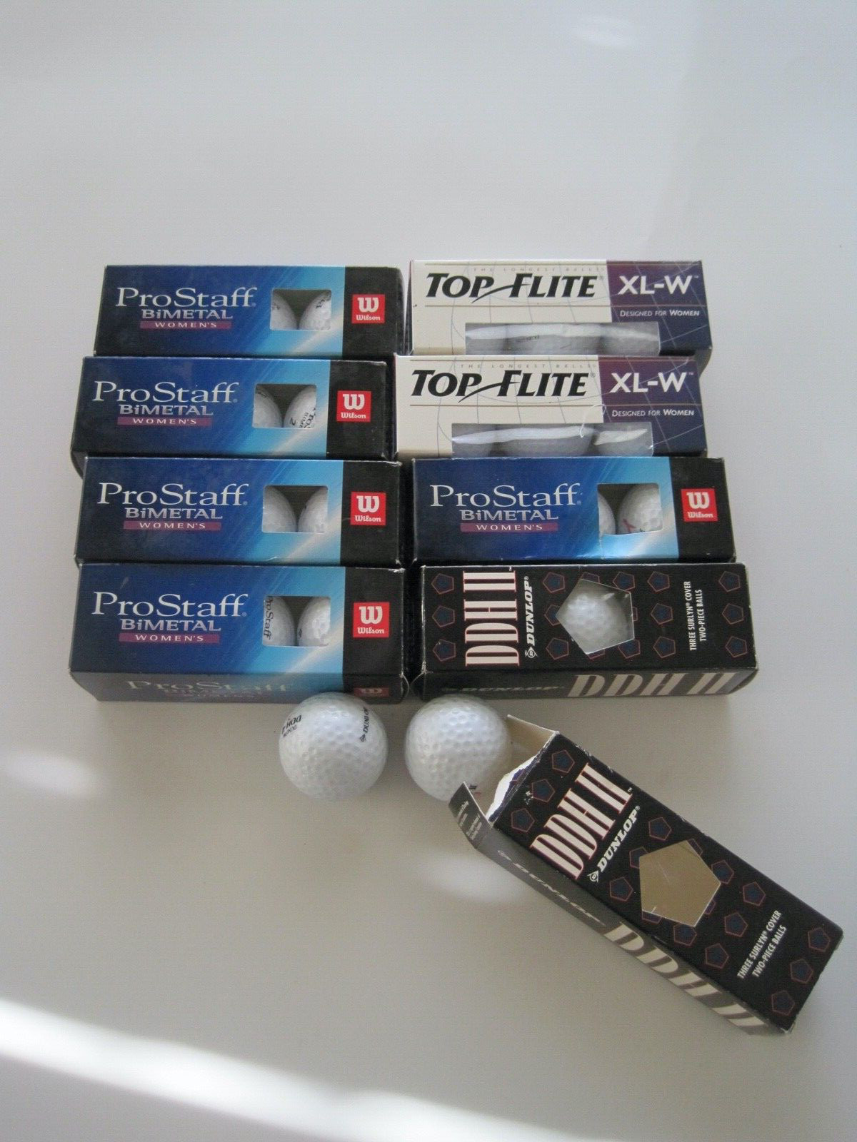 Balls Pro Staff Top Flite Plus Ddh W/ 2 In Box -- 3 In Box N