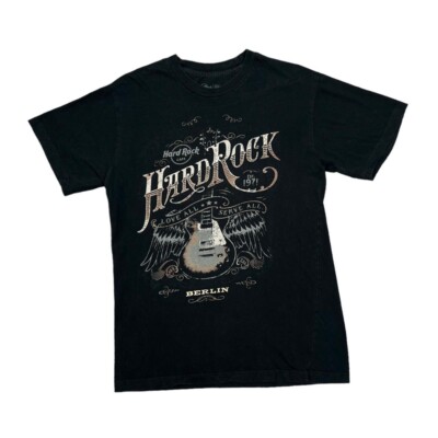 HARD ROCK CAFE ''Berlin'' Classic Souvenir Logo Spellout Graphic T-Shirt Small