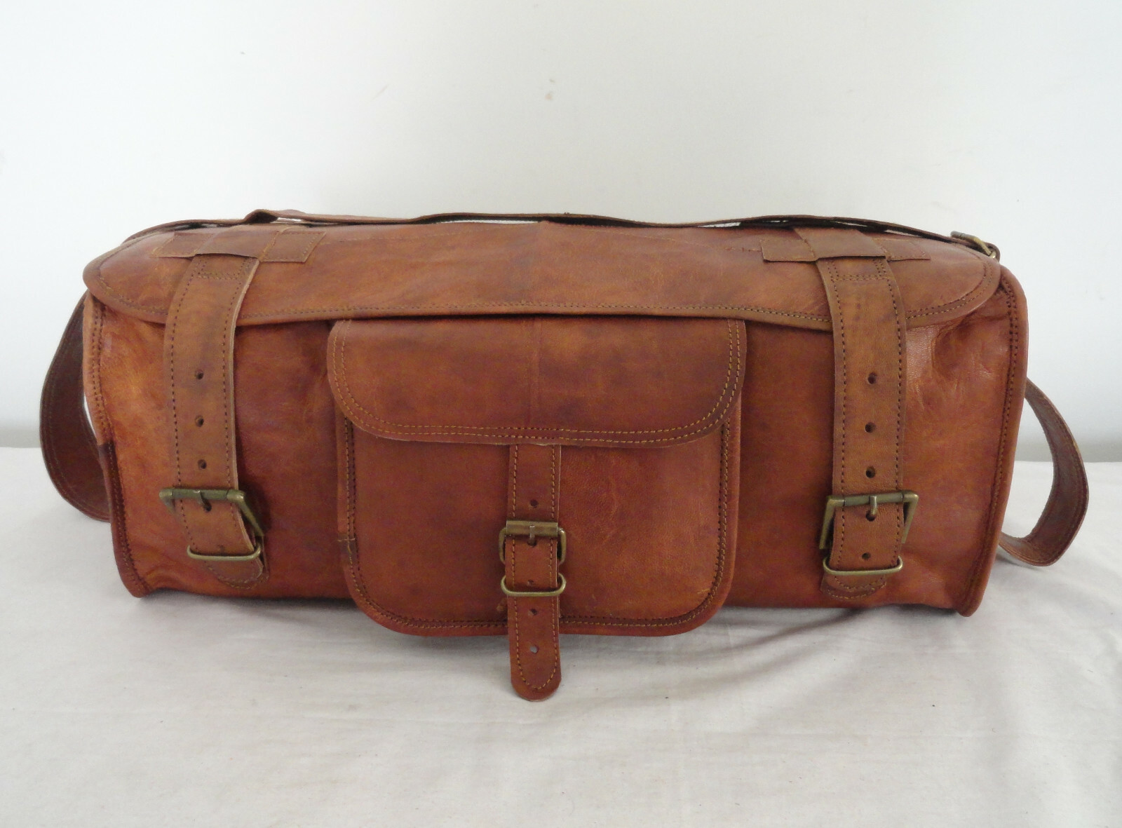 Bolsos de mano de equipaje de mano de cabina de aire de viaje de cuero genuin...