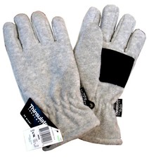 MENS 3M THINSULATE INSULATION 40 GRAM FLEECE LINED GLOVES GRAY SIZE L/XL