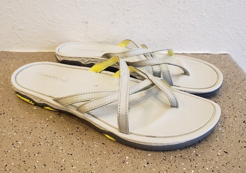 yellow merrell sandals