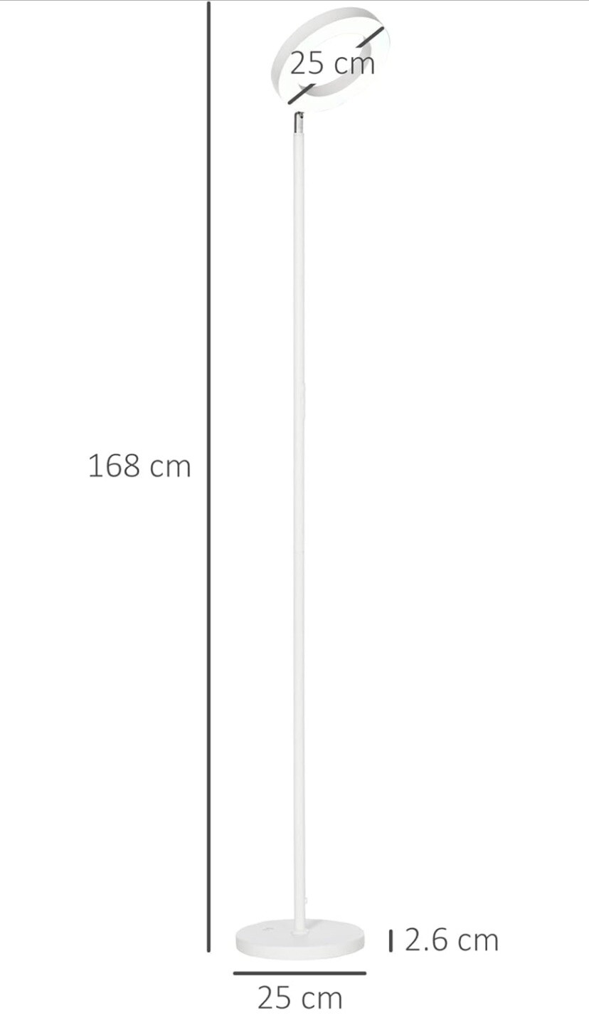 Lampada da terra LED HOMCOM foto 2