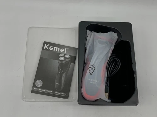 Kemei Mens Razor Rotary Rechargeable  Pop-Up Trimmer Wet Dry Electric Shaver - Picture 6 of 8