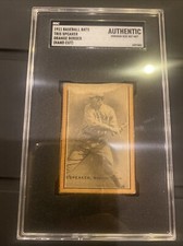 1911 Baseball Bats Candy Box Card Tris Speaker SGC