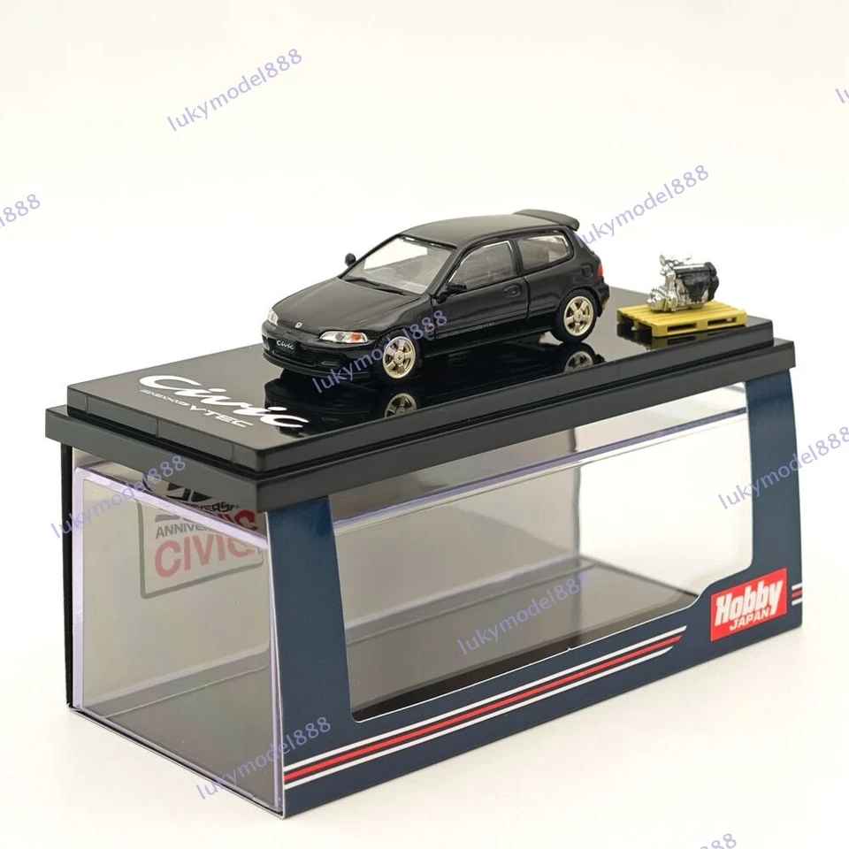 1/64 Hobby Japan EG6 Sir-S With Engine Granada Black HJ641017SBK Diecast Models - Image 2 of 4